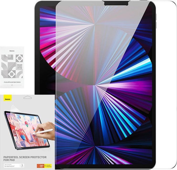 Baseus Folia na ekran Baseus Paperfeel do Pad Pro (2018/2020/2021/2022) 12.9”, Clear