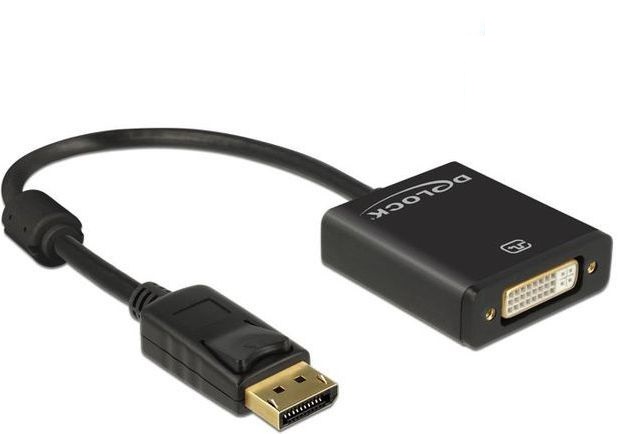 Adapter AV Delock DisplayPort - DVI-I czarny (62599)