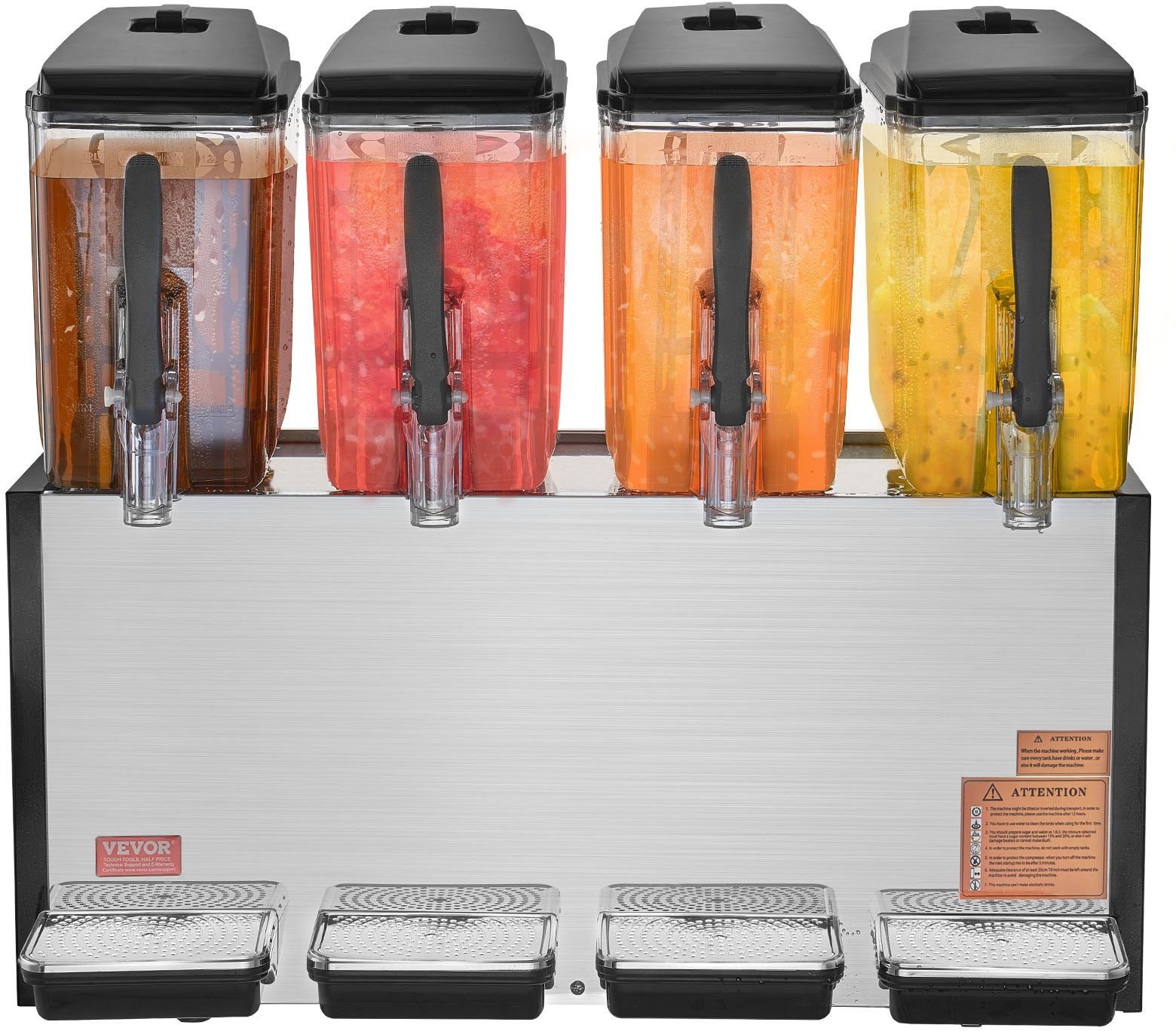 Slushy Maker Granitor Maszyna do Napojów Lodowych Sorbetu i Lodów 4 x 12L