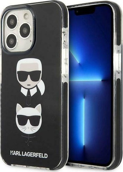 Karl Lagerfeld Etui Karl Lagerfeld do iPhone 13 Pro / 13 6,1" hardcase czarny/black Karl&Choupette Head
