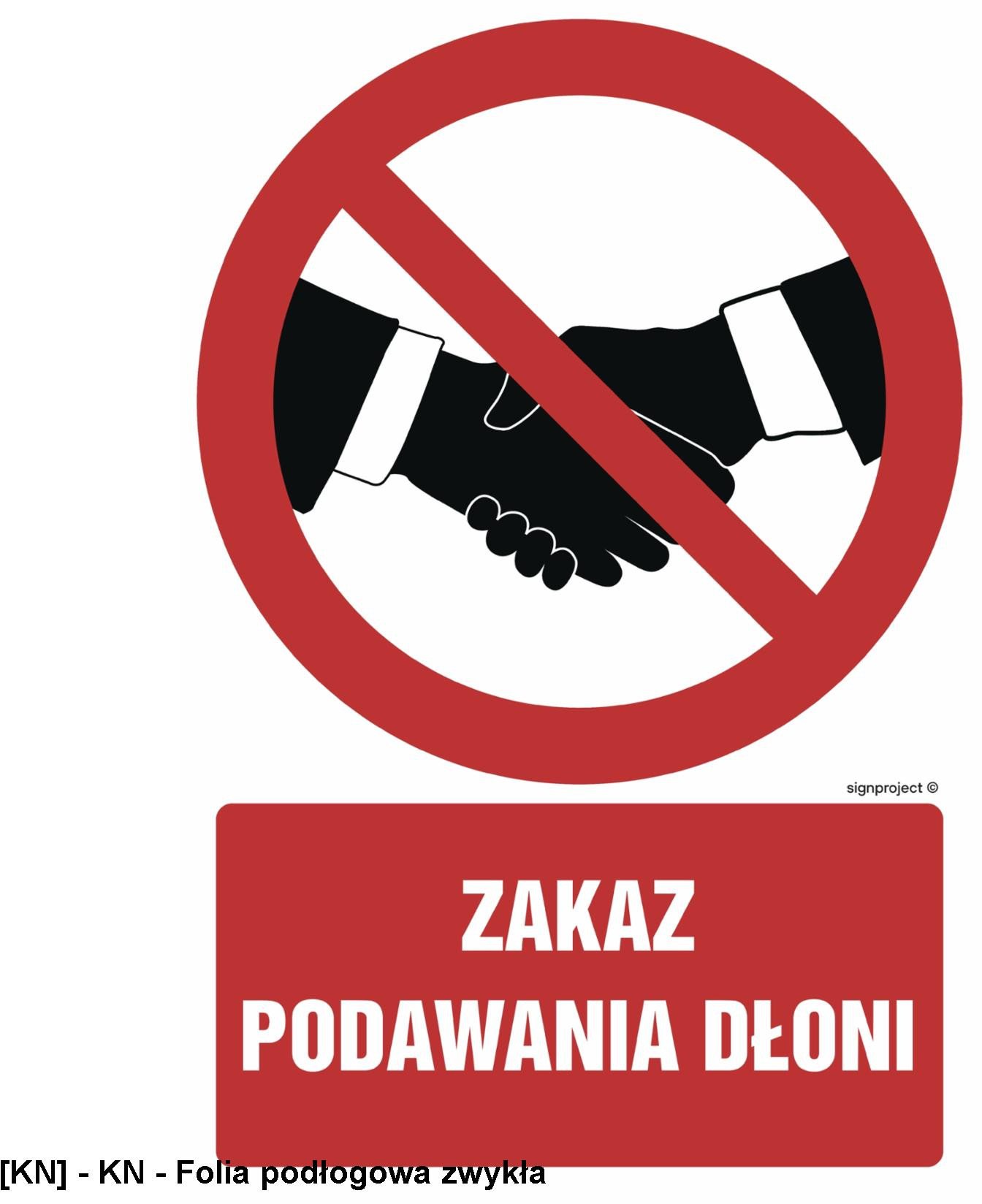 GC091 - Zakaz podawania dłoni 700x1050