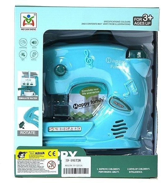 Maszyna do szycia na baterie światło i dźwięk