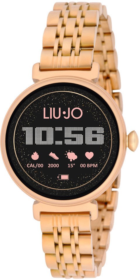 Smartwatch damski LIU JO SWLJ158 różowe złoto bransoleta