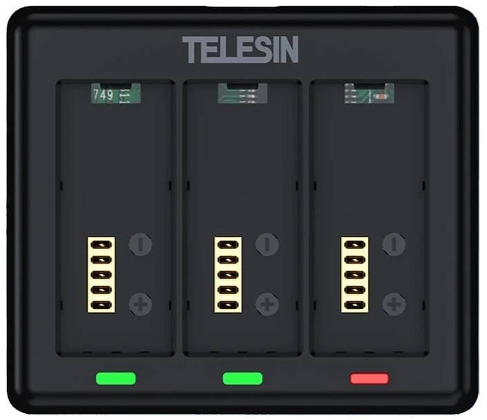 Ładowarka na 3 akumulatory do GoPro HERO 13 TELESIN (S0-BCG-12-TGP)