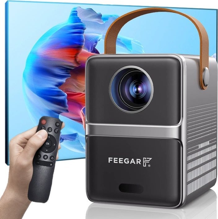 Projektor Feegar RZUTNIK Mini PROJEKTOR LED PRZENOŚNY Feegar SHOW WiFi 5G Bluetooth USB HDMI