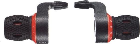 Italbike Dźwignie przerzutki Grip-Shift SFT-N372PG nieindexowane komplet uniwersalny