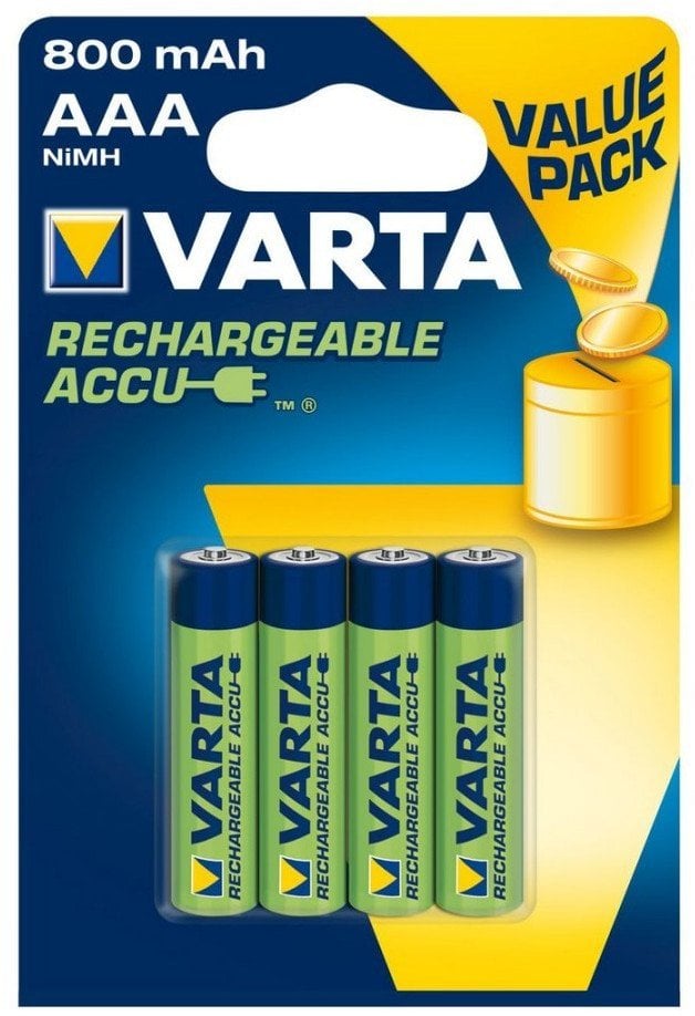Varta Baterie akumulatorowe 800 mAh 1,2V (4 Sztuk)