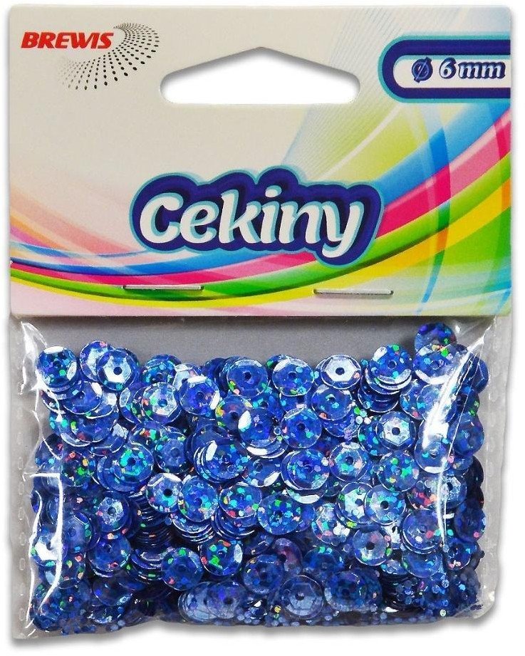 Cekiny hologramowe H 90 niebieski