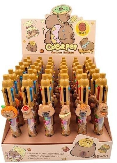 Długopis Kapibara 6kol (36szt)