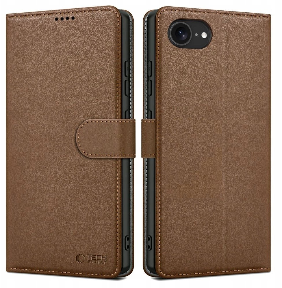 Tech-Protect Etui z klapką Wallet Apple iPhone 16e Brown