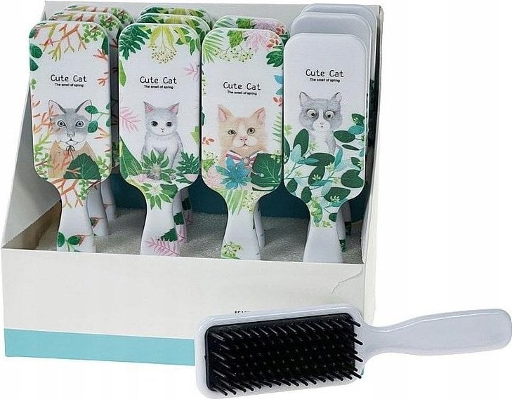 Teka Szczotka do włosów kotki (12szt)