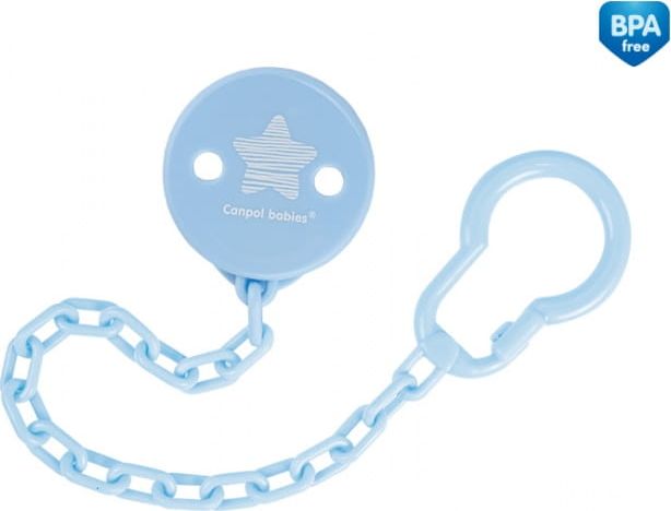 Canpol Łańcuszek do smoczka Pastelove niebieski 10/890 Canpol babies