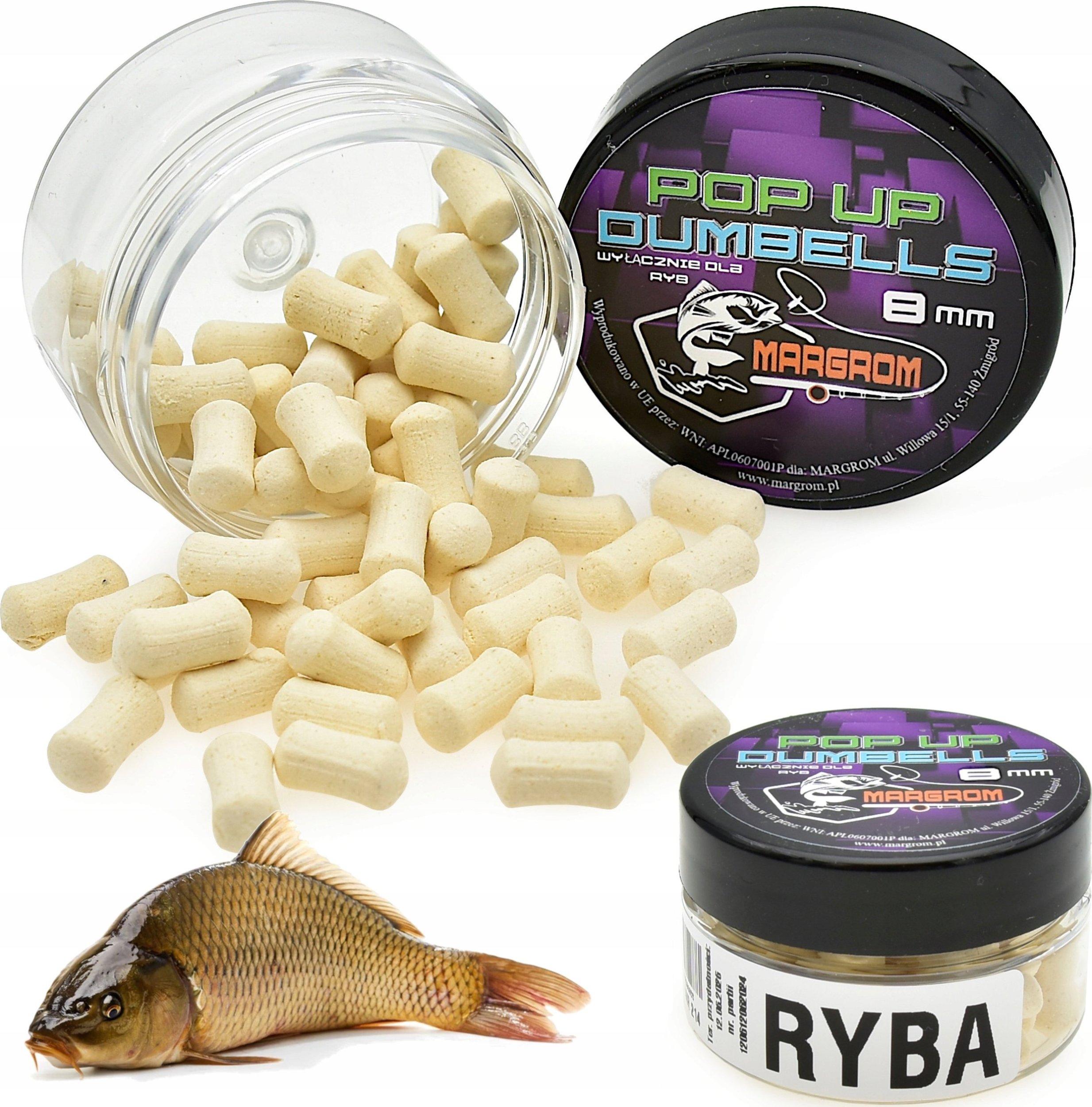 Margrom Dumbells POP UP 8 mm Margrom RYBA przynęta Method Feeder