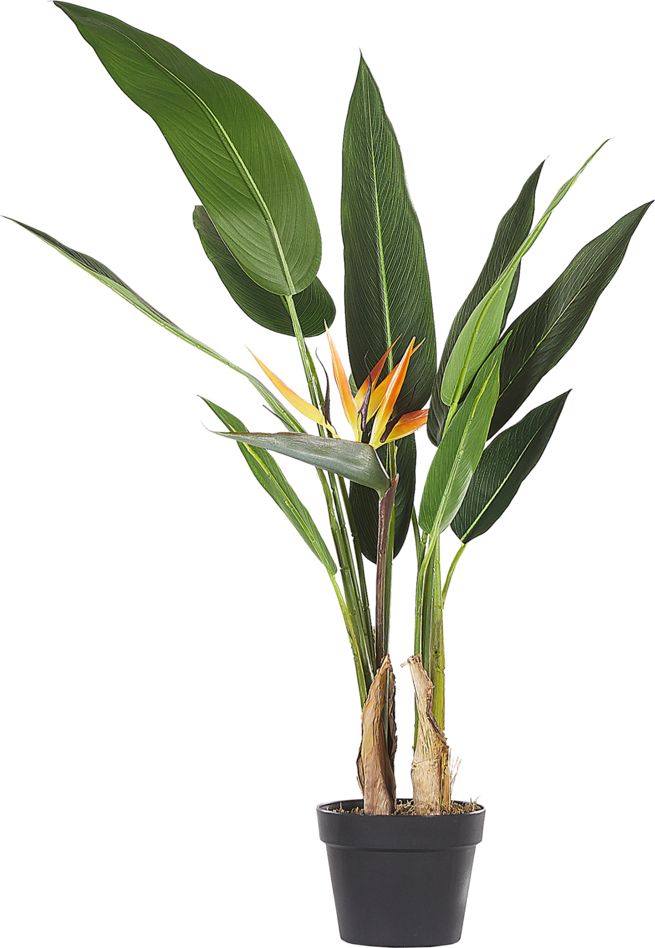 Beliani Sztuczna roślina doniczkowa 115 cm STRELITZIA TREE