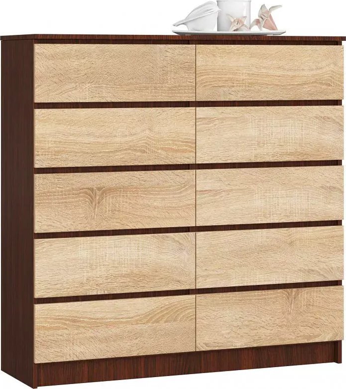 Elior Komoda do sypialni wenge + dąb sonoma - Zolari 3X