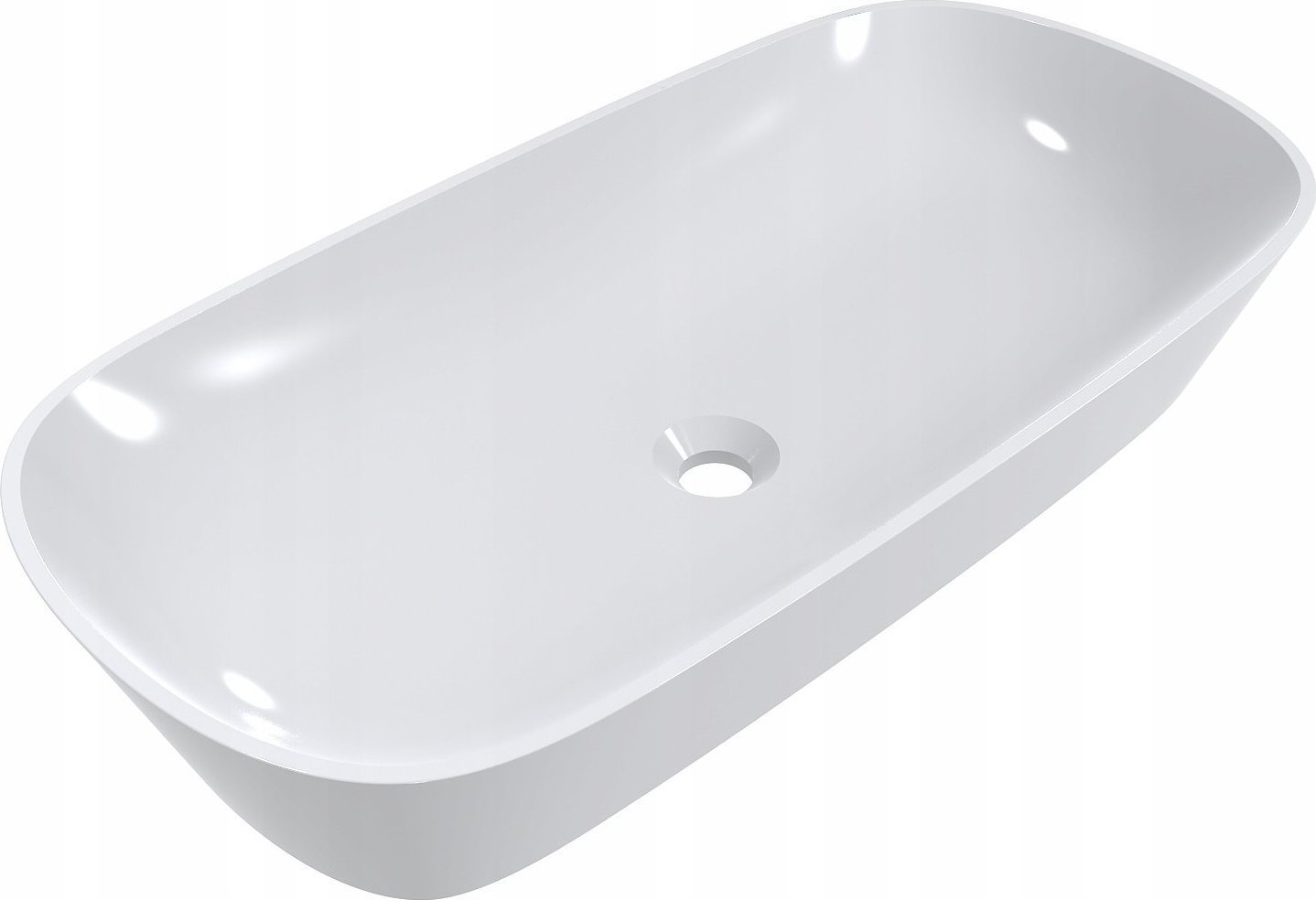 Umywalka Miraggio Umywalka nablatowa prostokątna 80 x 40 cm