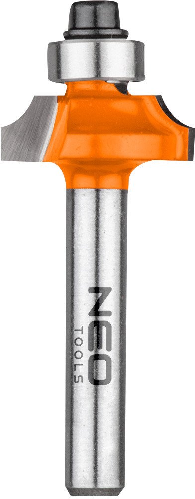 Frez kształtowy z łożyskiem, zaokrąglający, TCT, 19 x 6.5 mm, trzpień 6 mm