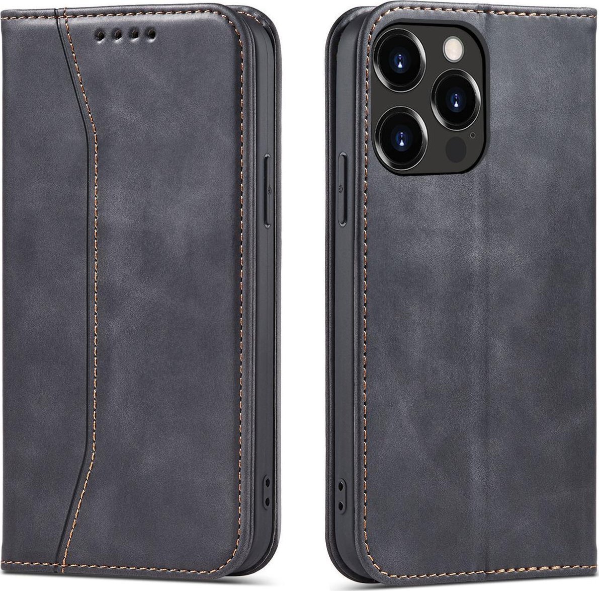 Hurtel Magnet Fancy Case etui iPhone 14 Plus pokrowiec z klapką portfel podstawka czarne