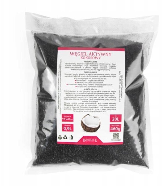 WĘGIEL AKTYWNY KOKOSOWY 0,9L DESTLACJA