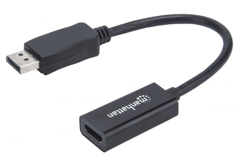 Adapter AV Manhattan DisplayPort - HDMI czarny (151634)
