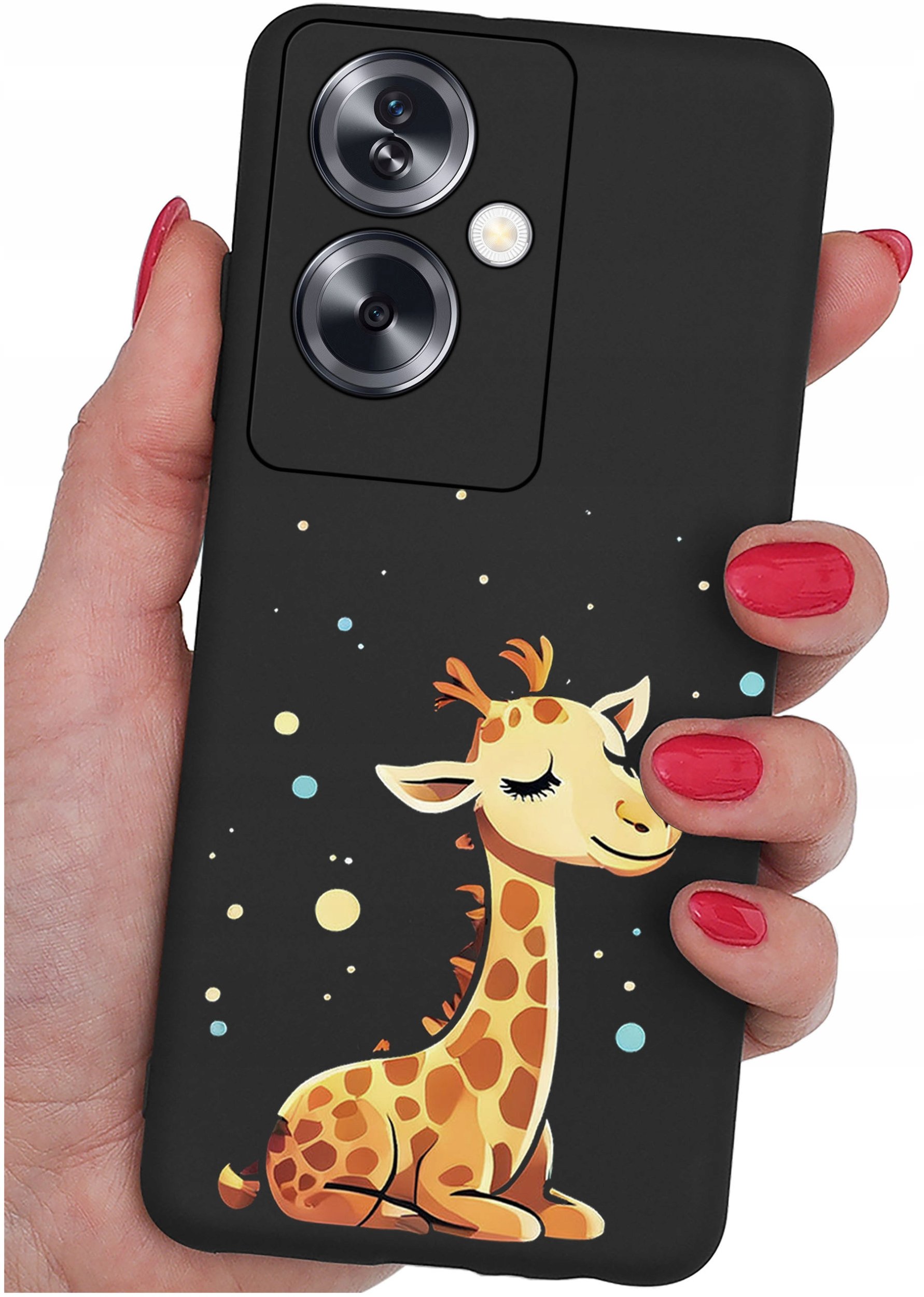 ETUI do Oppo A79 5G WZORY |SILIKONOWE MATT CASE + SZKŁO ochronne 9H