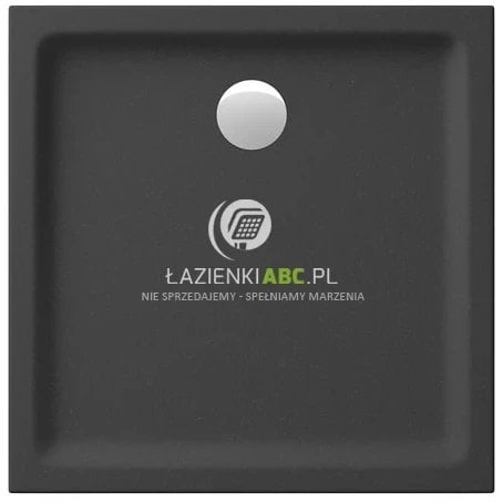 BRODZIK KWADRATOWY TAKO 80X4 CZARNY MAT