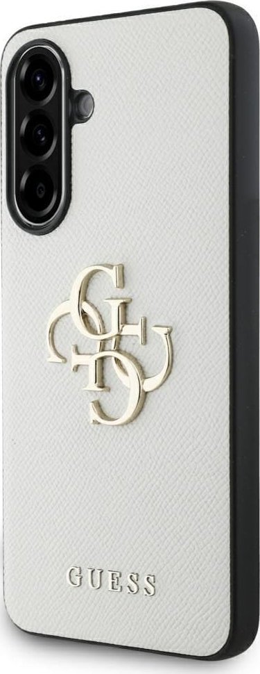 Etui Guess Grained Big 4G Logo Small Classic Logo do Samsung Galaxy A56 beżowy