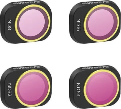 SunnyLife FILTRY SZARE ZESTAW ND8+ND16+ND32+ND64 DO DRONA DJI MINI 4 PRO