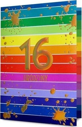 Karnet Urodziny 16 HM200-3195