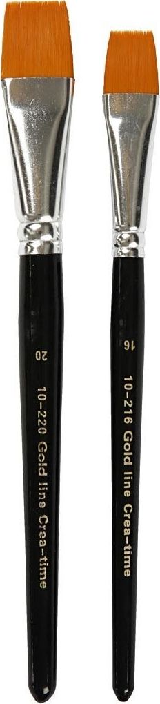 Creativ Company Pędzle Płaskie Syntetyczne 2 rozmiary