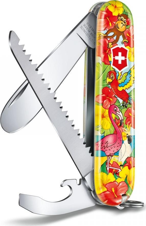 Victorinox Zestaw dla dzieci scyzoryk My First Victorinox, zwierzęca edycja Papuga Ari 0.2373.E3