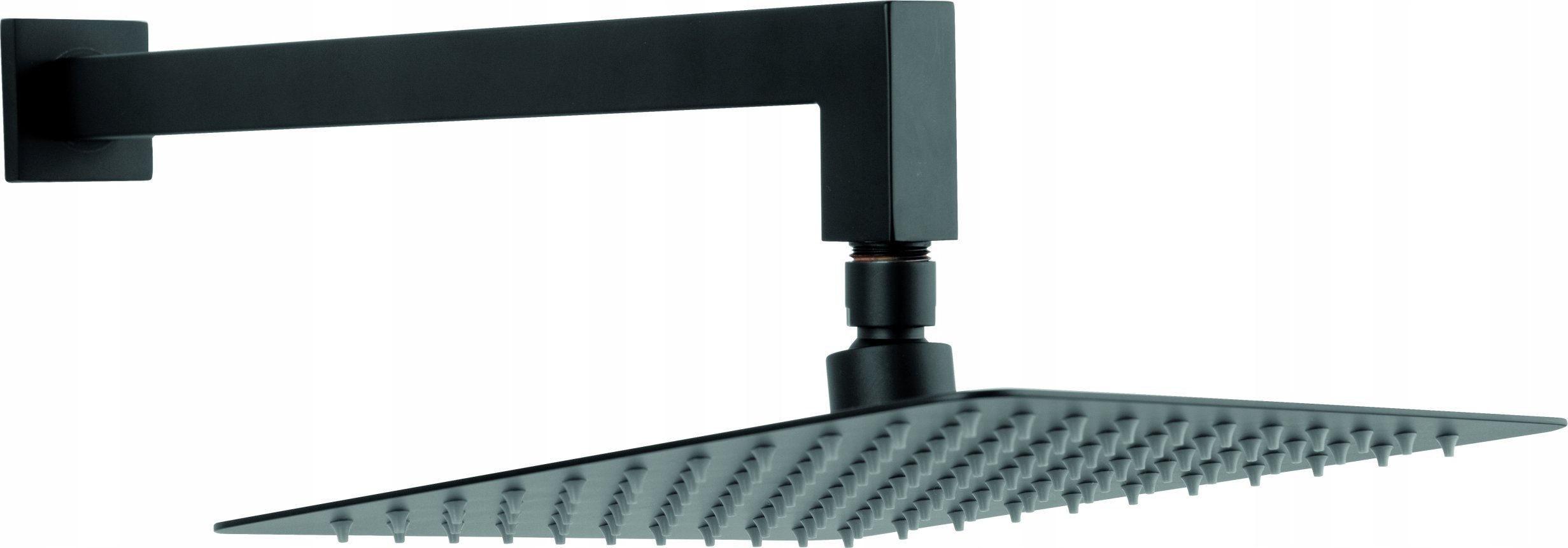 Zestaw prysznicowy Ferro Zestaw natryskowy z deszczownią 250x250 mm slim, czarny