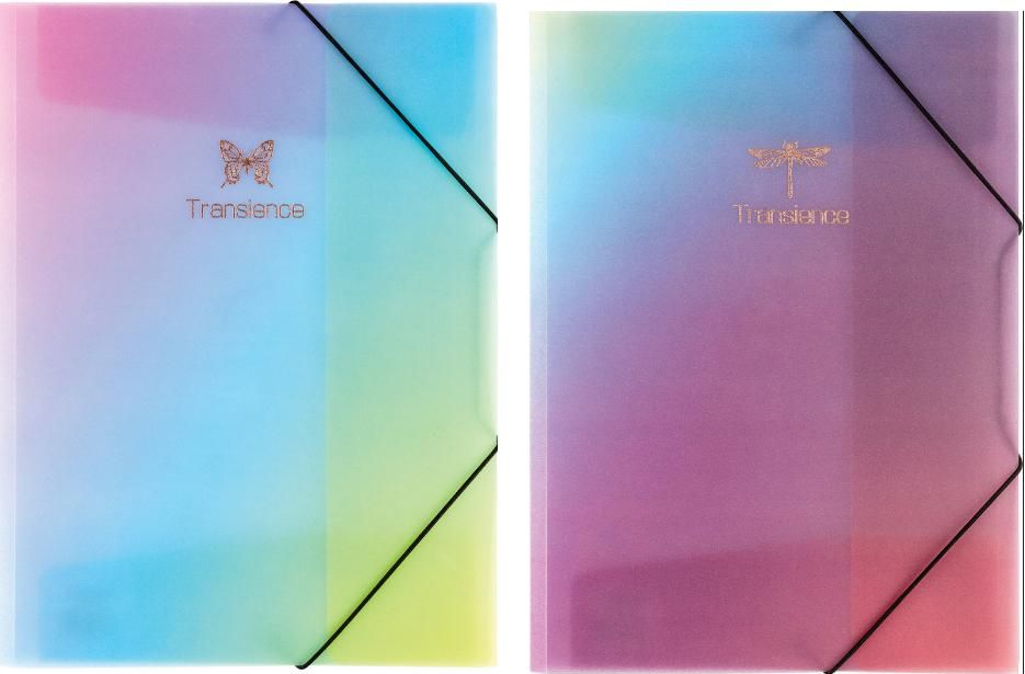 Panta Plast Teczka na gumkę A4 glitter rainbow mix 88304