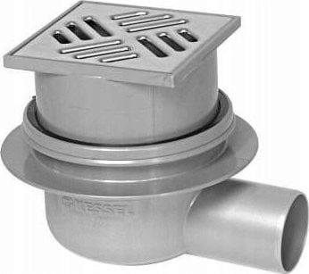 Kessel Kessel Classic Odpływ boczny z kratką nierdz. 100 x100 - 40150.20