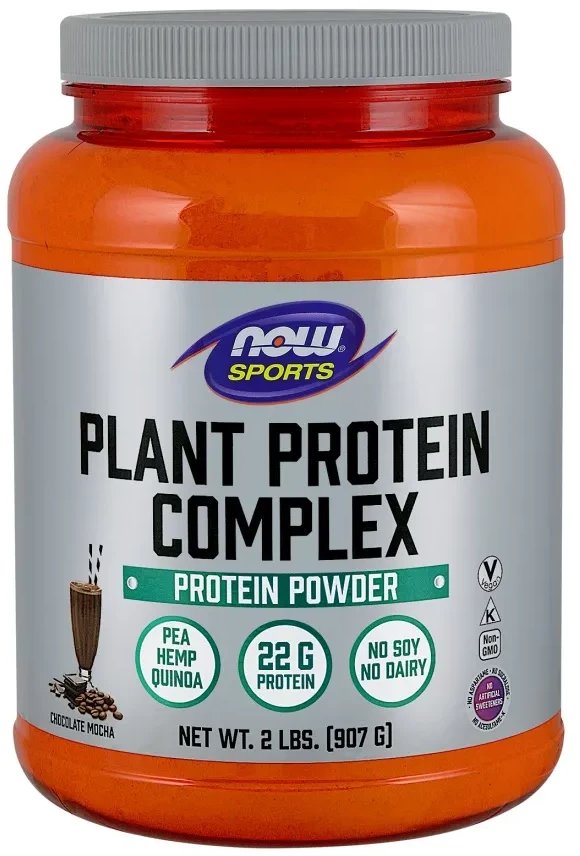 NOW Foods - Plant Protein Complex, Chocolate Mocha, Proszek, 907g