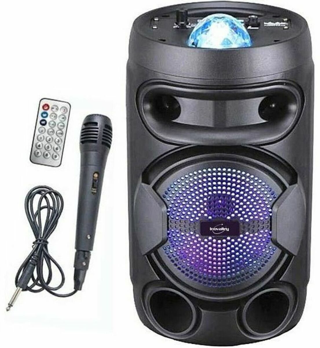 Głośnik Inovalley Głośnik Bluetooth Przenośny KA02 BOWL 400 W Karaoke