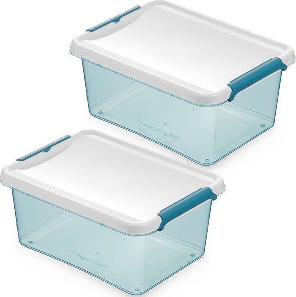 ORPLAST Zestaw 2 Pojemników na Żywność Orplast Arctic Line Pudełko 1,6 l Prostokątne uniwersalny