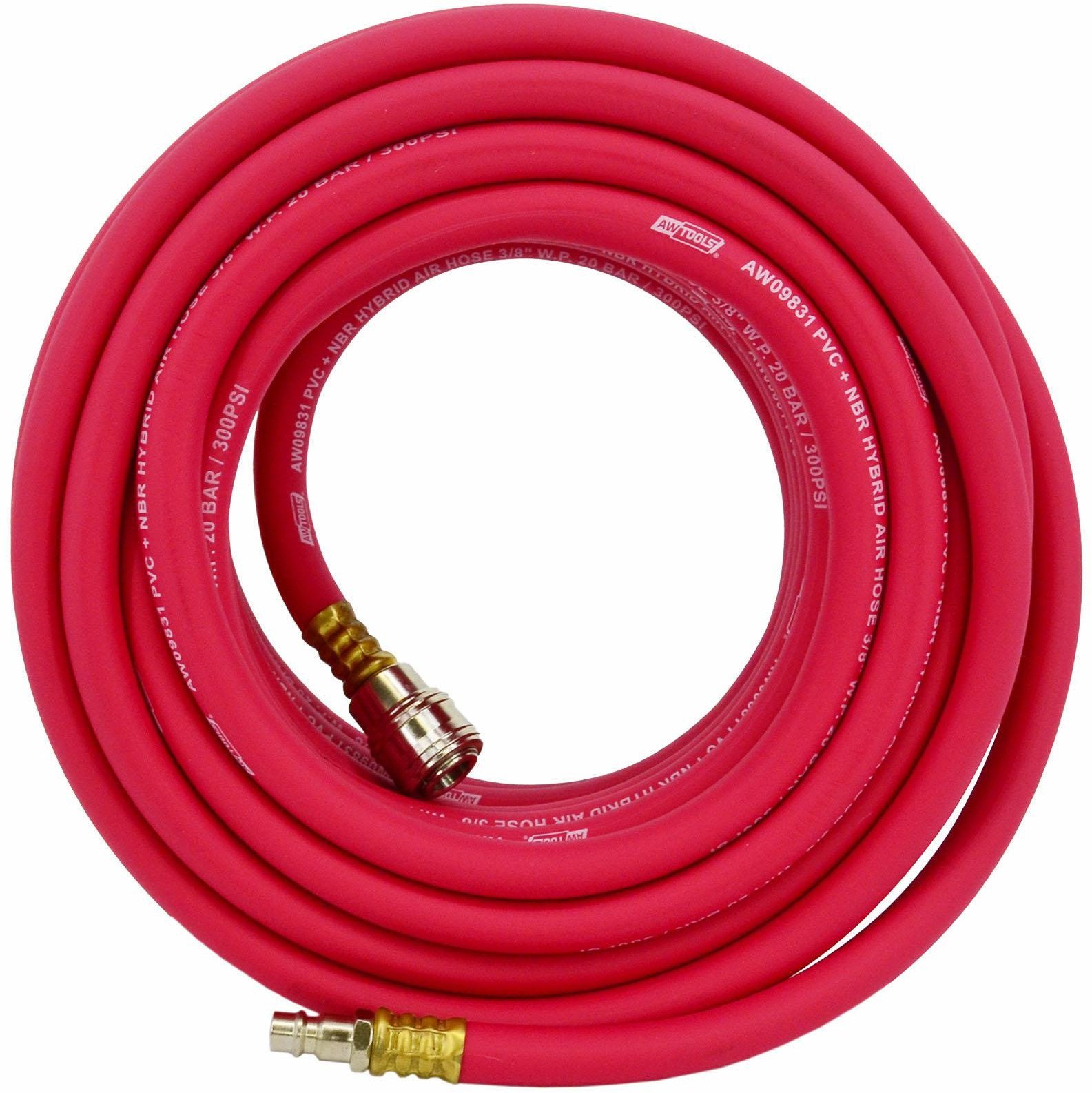 AWTOOLS WĄŻ PNEUMATYCZNY HYBRYDOWY Z SZYBKOZŁĄCZAMI 10mm x 10m