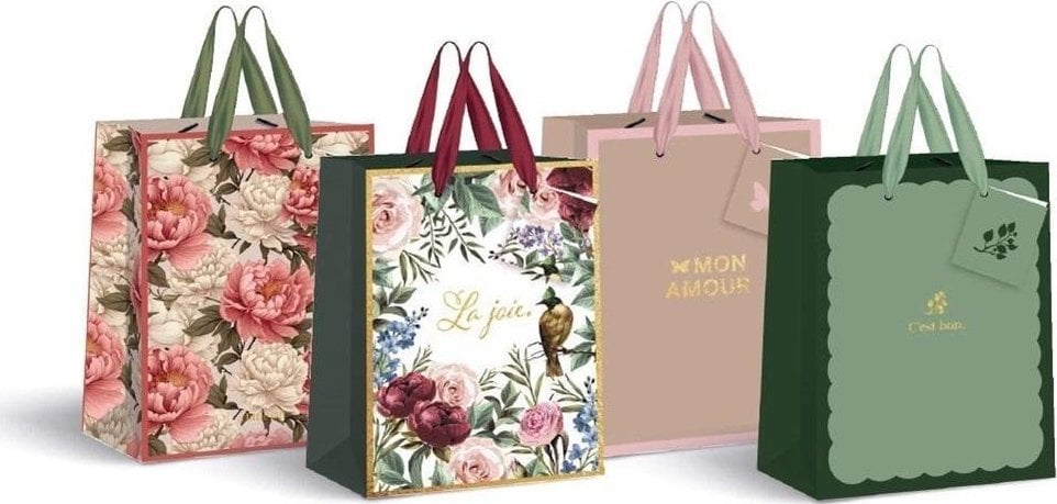 Interdruk Torebka duża 33x46x10cm gold mix