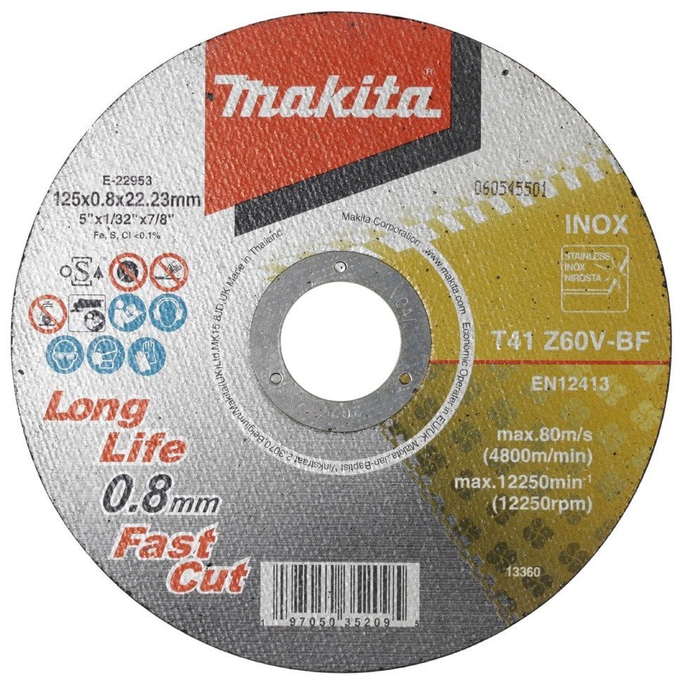 CUTTING DISC FOR STEEL MAKITA 125X0.8