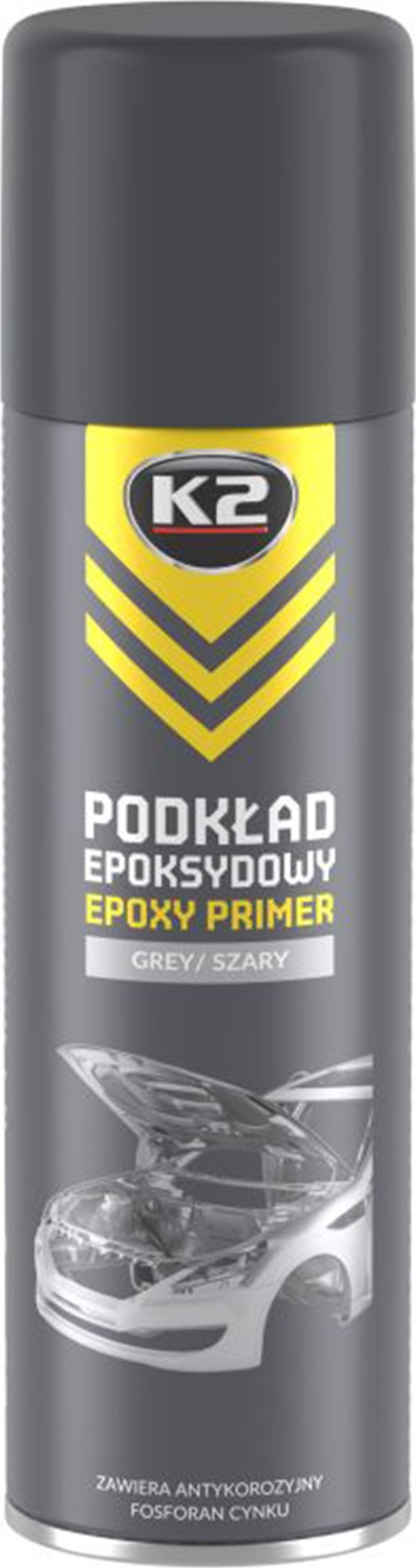 Osram K2 PODKŁAD EPOKSYDOWY Primer ANTYKOROZJA SZARY Zawiera Fosforan CYNKU 500ml
