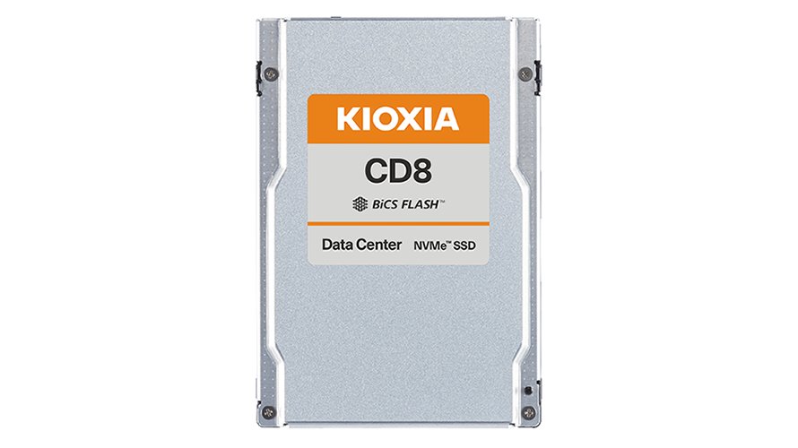 KIOXIA CD8-R Series KCD8XRUG960G 960GB 1 DWPD 2,5" 63,5mm U.2 PCIe 4.0 x4 (NVMe) SSD SIE SED