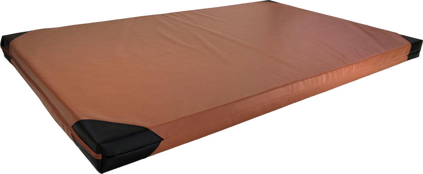 UnderFit Materac gimnastyczny 1-częściowy UF9518 200 cm x 120 cm x 5 cm brązowy
