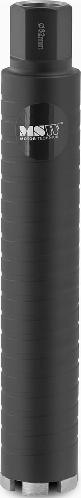 Wiertło MSW Wiertło diamentowe koronowe do wiercenia na sucho śr. 62 x 380 mm 95 HRB 1-1/4'' UNC Wiertło diamentowe koronowe do wiercenia na sucho śr.