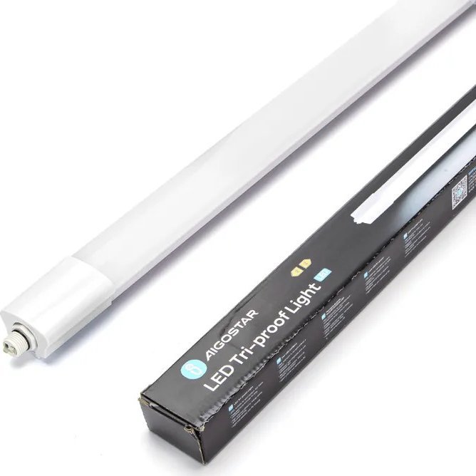 Świetlówka Aigostar Świetówka listwa oprawa led 230V 18W 60cm biała zimna komplet Świętówka listwa oprawa led 230V 18W 60cm biała zimna komplet