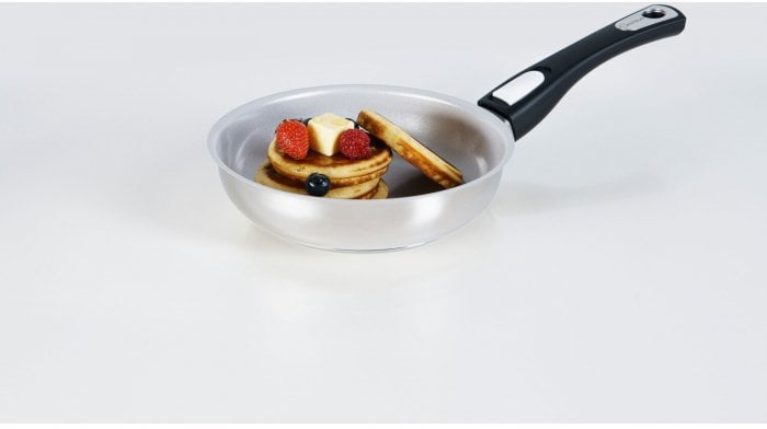 Cerafit Steel pan 20cm (stainless steel/grey, with removable handle)