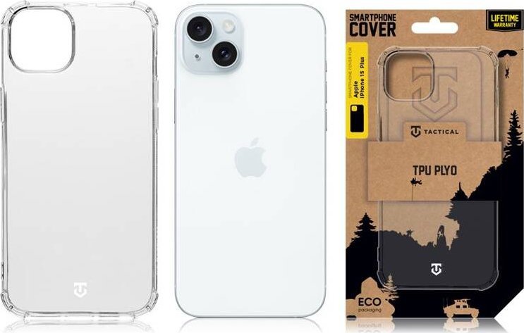 Tactical Tactical TPU Plyo Cover for Apple iPhone 15 Plus Transparent standard
