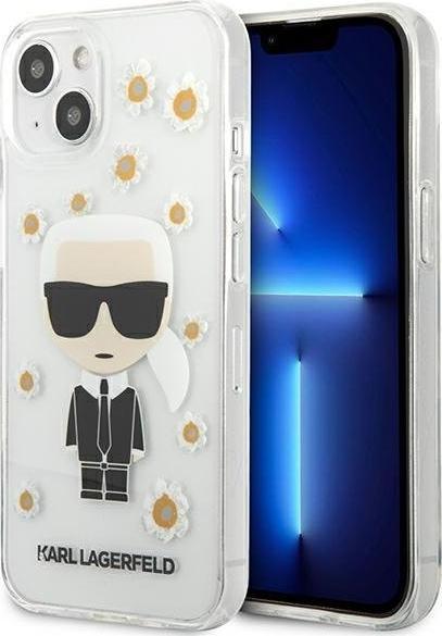 Karl Lagerfeld Karl Lagerfeld KLHCP13SHFLT iPhone 13 mini 5,4" przezroczysty/transparent Flower Ikonik Karl