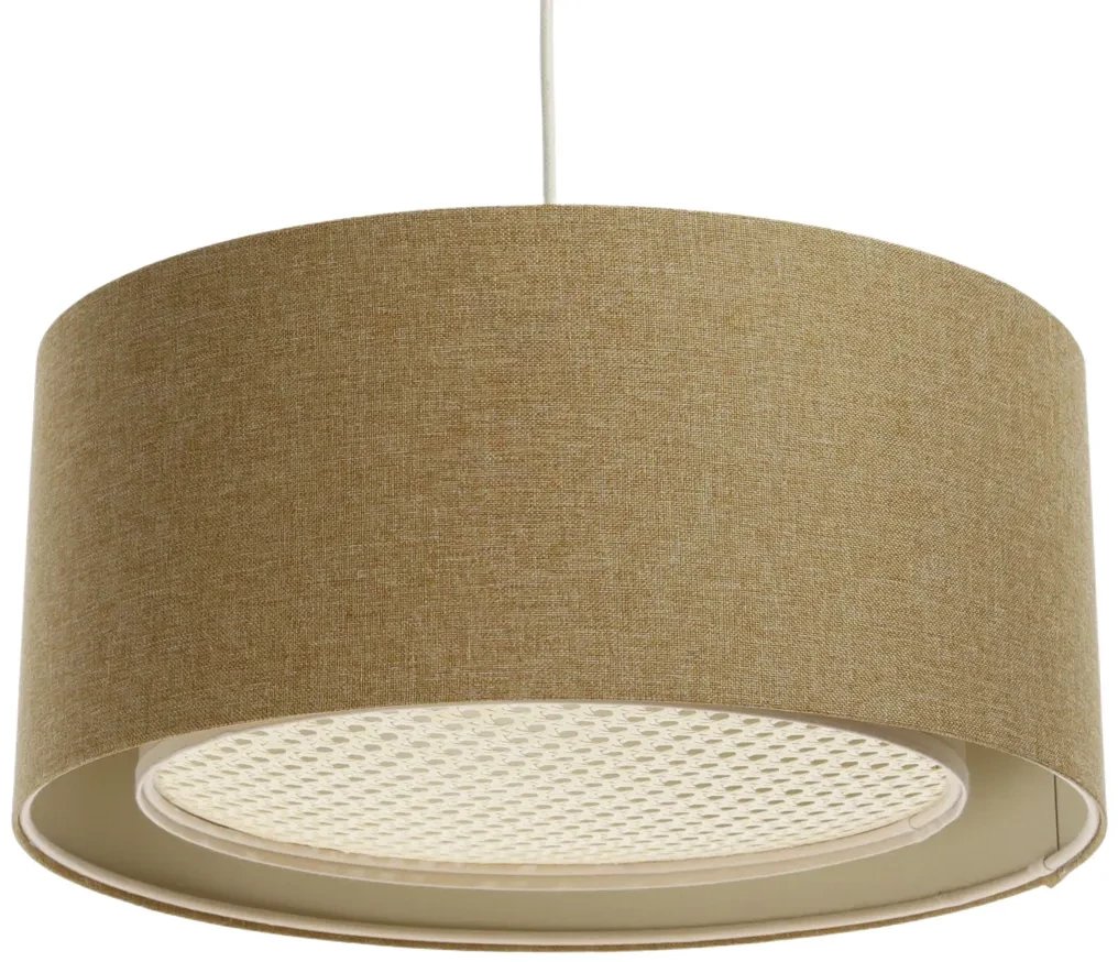 Lampa wisząca ERUTAN RATTAN 50 żółta BPS KONCEPT