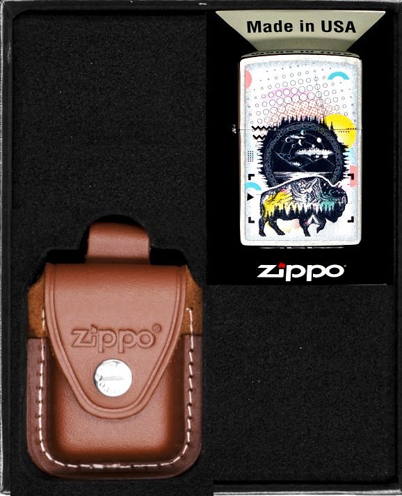 Zestaw ZIPPO Zapalniczka BISON DESIGHN Prezentowy No2